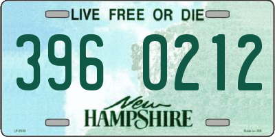 NH license plate 3960212