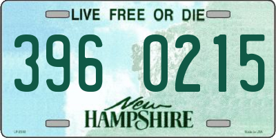 NH license plate 3960215