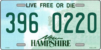 NH license plate 3960220