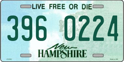 NH license plate 3960224