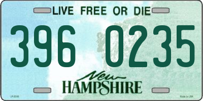 NH license plate 3960235