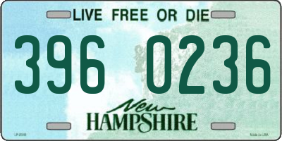 NH license plate 3960236