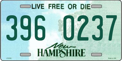 NH license plate 3960237