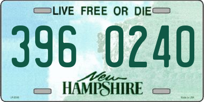 NH license plate 3960240