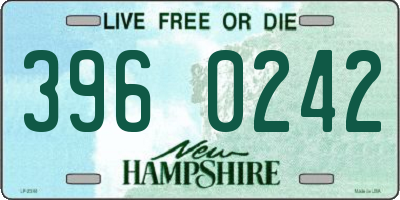 NH license plate 3960242