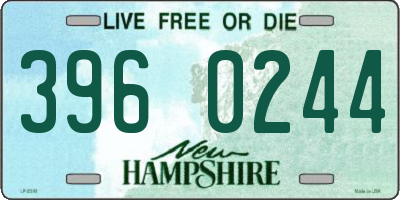 NH license plate 3960244