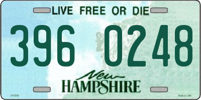 NH license plate 3960248