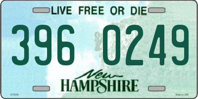 NH license plate 3960249