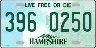 NH license plate 3960250