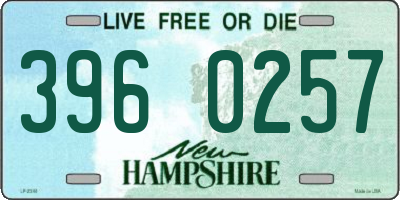 NH license plate 3960257