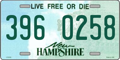 NH license plate 3960258