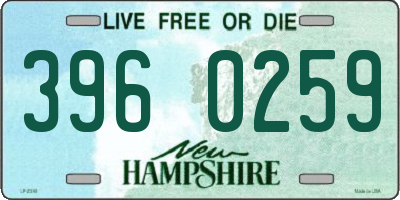 NH license plate 3960259