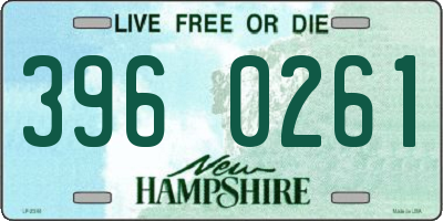 NH license plate 3960261