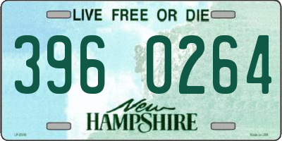 NH license plate 3960264