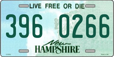 NH license plate 3960266