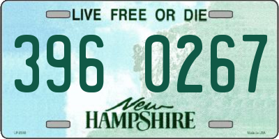 NH license plate 3960267