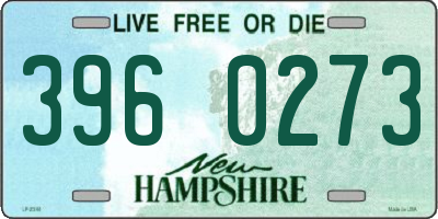 NH license plate 3960273