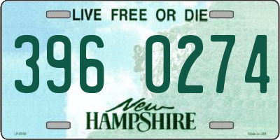 NH license plate 3960274