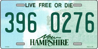 NH license plate 3960276