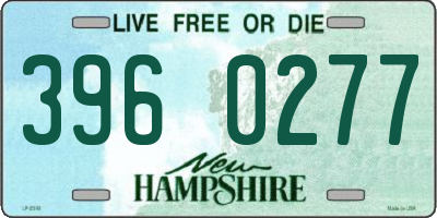 NH license plate 3960277