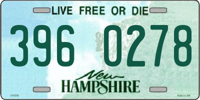 NH license plate 3960278