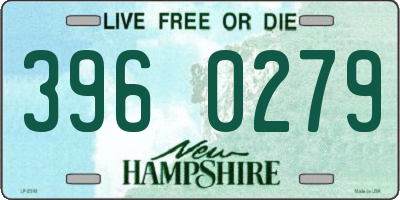 NH license plate 3960279