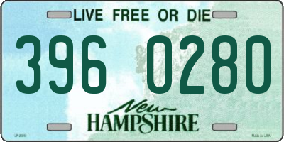 NH license plate 3960280