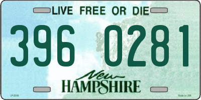 NH license plate 3960281