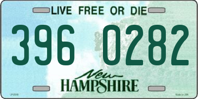 NH license plate 3960282