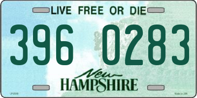 NH license plate 3960283