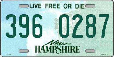 NH license plate 3960287