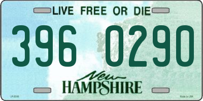 NH license plate 3960290