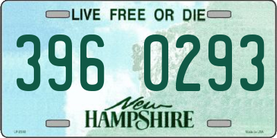 NH license plate 3960293