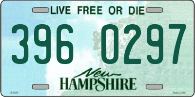 NH license plate 3960297