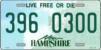 NH license plate 3960300