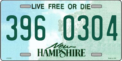 NH license plate 3960304