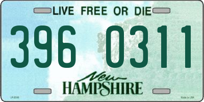 NH license plate 3960311