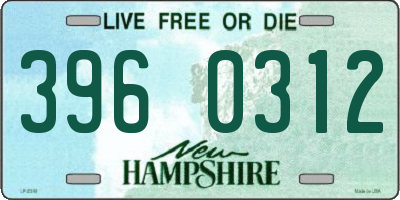 NH license plate 3960312