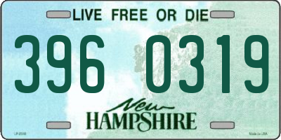 NH license plate 3960319