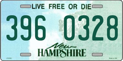 NH license plate 3960328