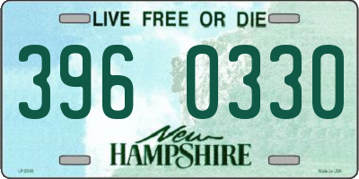 NH license plate 3960330