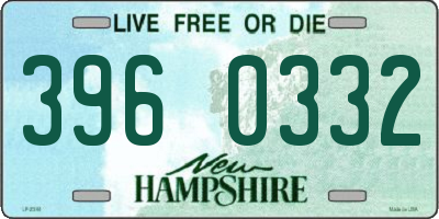 NH license plate 3960332