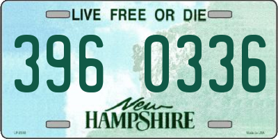 NH license plate 3960336