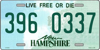 NH license plate 3960337