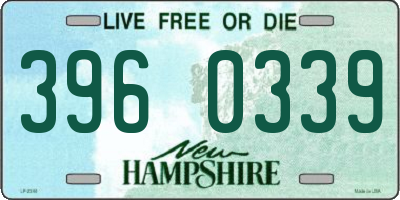 NH license plate 3960339