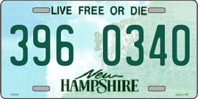 NH license plate 3960340