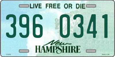 NH license plate 3960341