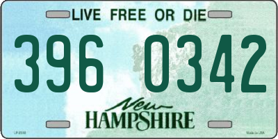 NH license plate 3960342