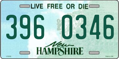 NH license plate 3960346