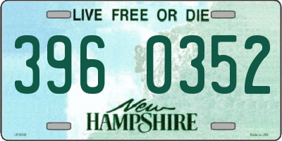 NH license plate 3960352